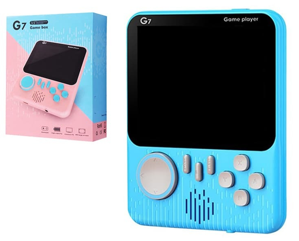 Игровая консоль Game Box G7 666 игр 8bit (голубой)