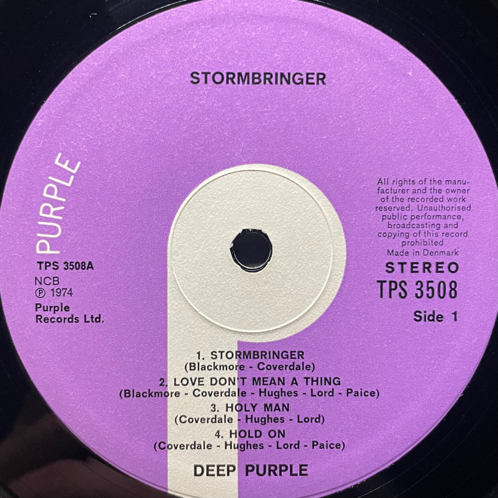 Deep Purple ‎– Stormbringer (Дания 1974г.)