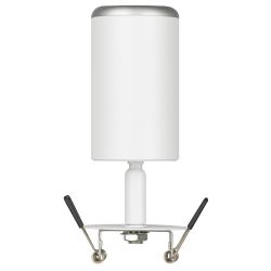 Встраиваемый светильник алюминиевый ЭРА KL106 WH/SL MR16 GU10 белый/серебро матовый | Алюминиевые встраиваемые светильники