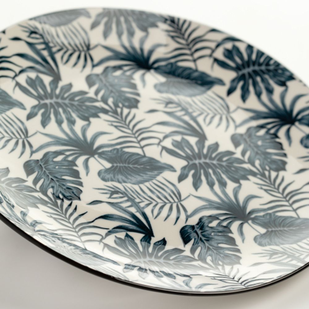 Тарелка White Fox WF-TRD23 обеденная фарфор Тропики D 23 см | White Fox