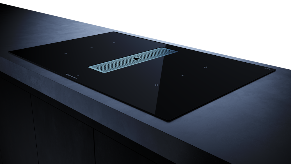 Индукционная варочная панель с вытяжкой Kuppersbusch KMI 8350.0 SR Stainless steel