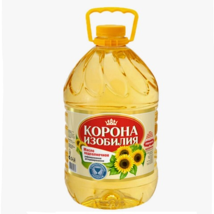 Масло подсолнечное Корона изобилия 4.7 л