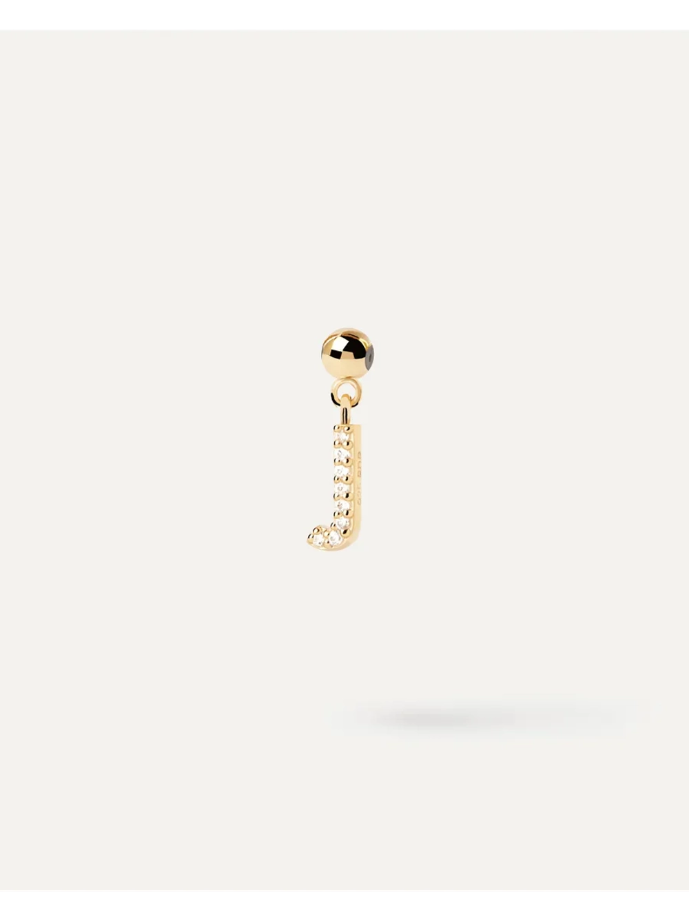 Подвеска-шарм женская PDPaola Буква J серебро 925 пробы покрытое золотом 750 пробы CH01-059-U