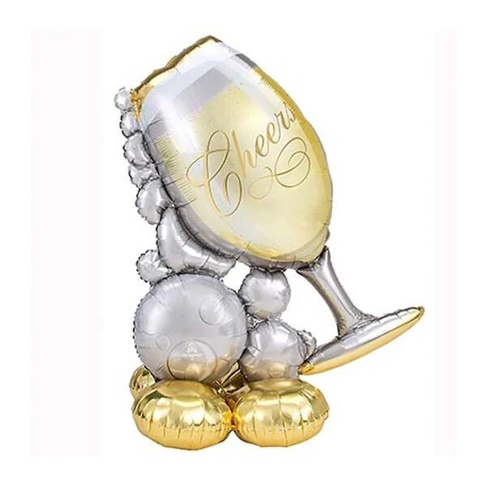 Шар напольная фигура "Бокал Шампанского", 129 см