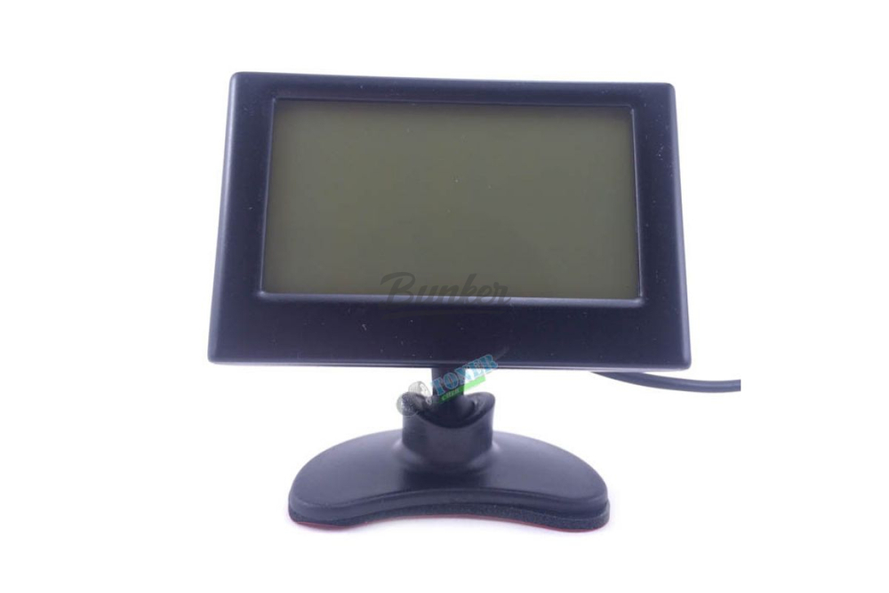 Парктроник SVS LSD 058 (одноцветный дисплей), 4 датчика (черные), (компл.)