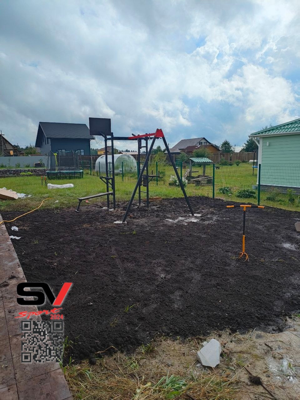 Монтаж уличного спортивно-игрового комплекса Sv Sport