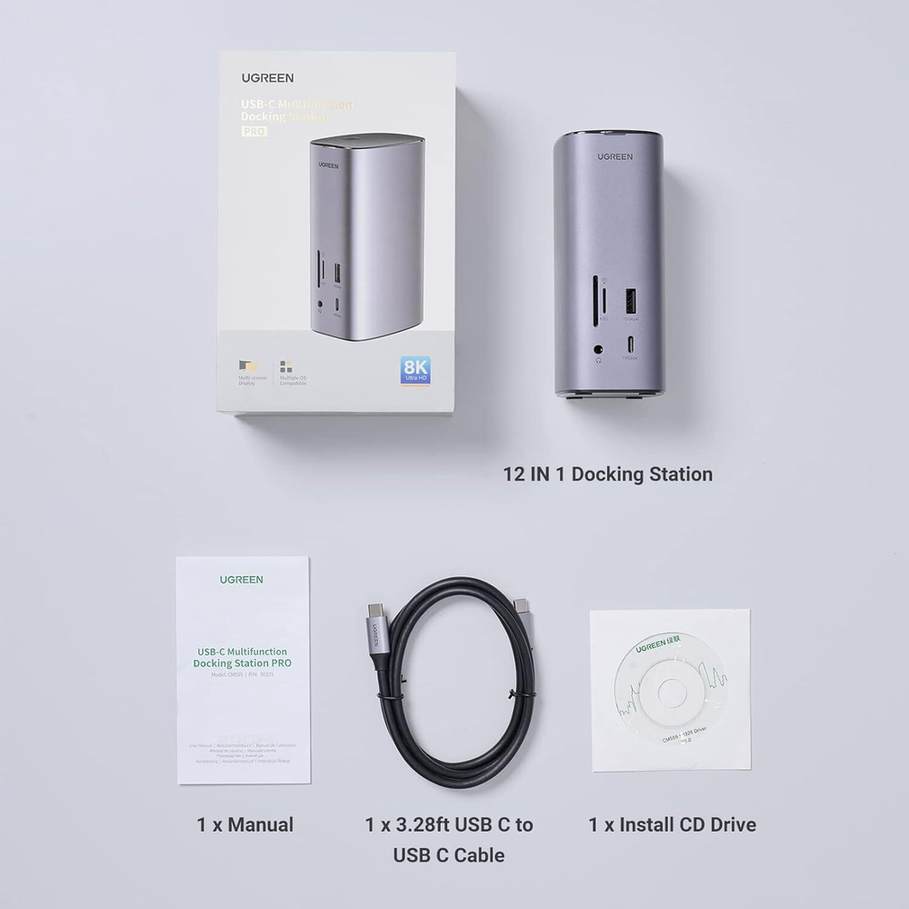 Док-станция USB Type C, UGREEN 90325
