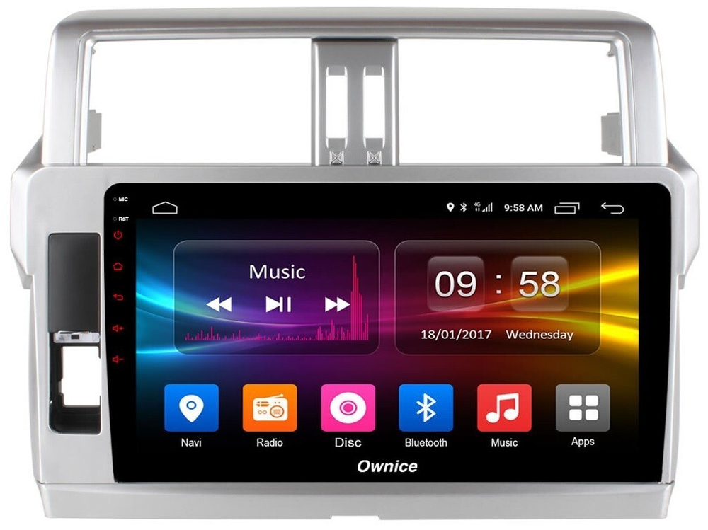 Магнитола для Toyota Land Cruiser Prado 150 2014-2017 - Carmedia OL-1614 QLed, Android 12, TS10, CarPlay, 4G SIM-слот
