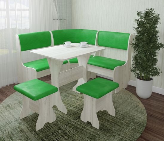 Кухонный уголок compatto "Оливьер" (Сосна винтерберг/Кожзам AVATR 008 (BT)) -G