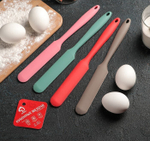 Лопатка-палетка силиконовая 24,5 см, цвет МИКС