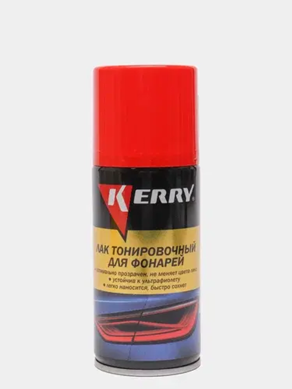 Краска аэрозольная для тонировки фар красная KERRY 210мл