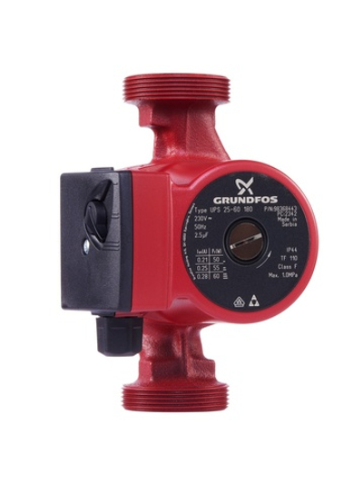 Насос циркуляционный GRUNDFOS UPS 25-60 EU, с гайками
