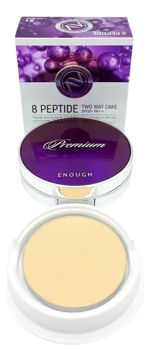 Enough Пудра для лица с пептидами - 8 Peptied Twoway Cake , 11+11г