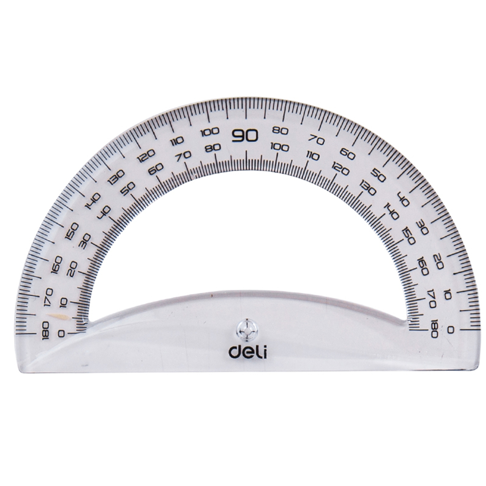 Набор линеек Deli "Pioneer" (угольник .2 шт, линейка 30 см,транспортир)