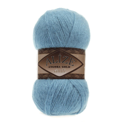 Пряжа Angora Gold Simli, 100 г, 500м, 20%шерcть,75%акрил,5% металлик (цена за 1 шт)