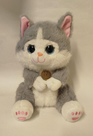 Yumşaq oyuncaq \ Мягкая игрушка \ Soft toys Pişik (boz-ağ)