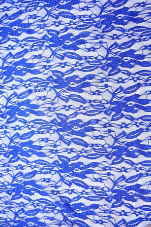 Гипюр стрейч синий