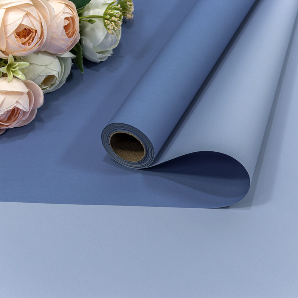 Пленка В рулоне 10 м х 58 см двухсторонняя (Синий)