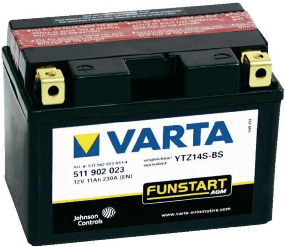 Аккумулятор Varta AGM TTZ14S-BS