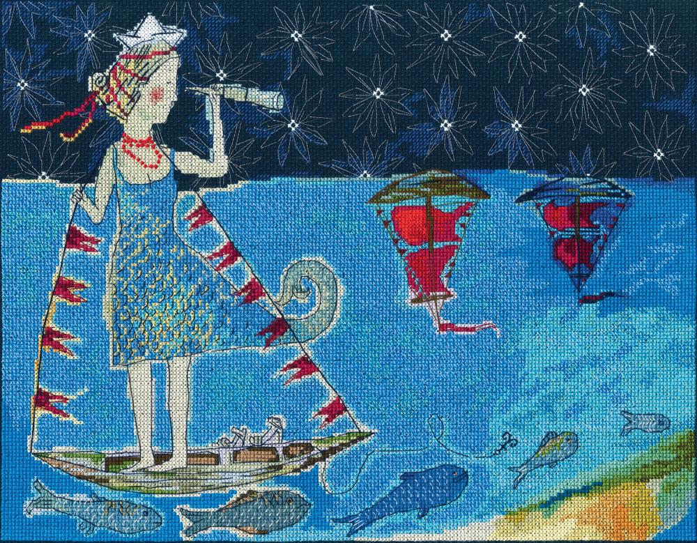 Коллекция:	Морская тема¶Название по-английски:	Scarlet sails¶Название по-русски:	Алые паруса¶Размер
