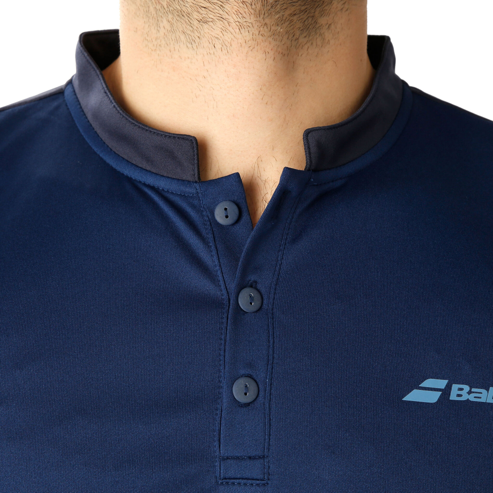 Мужское теннисное поло Babolat Play Polo Men - Dark Blue, Blue