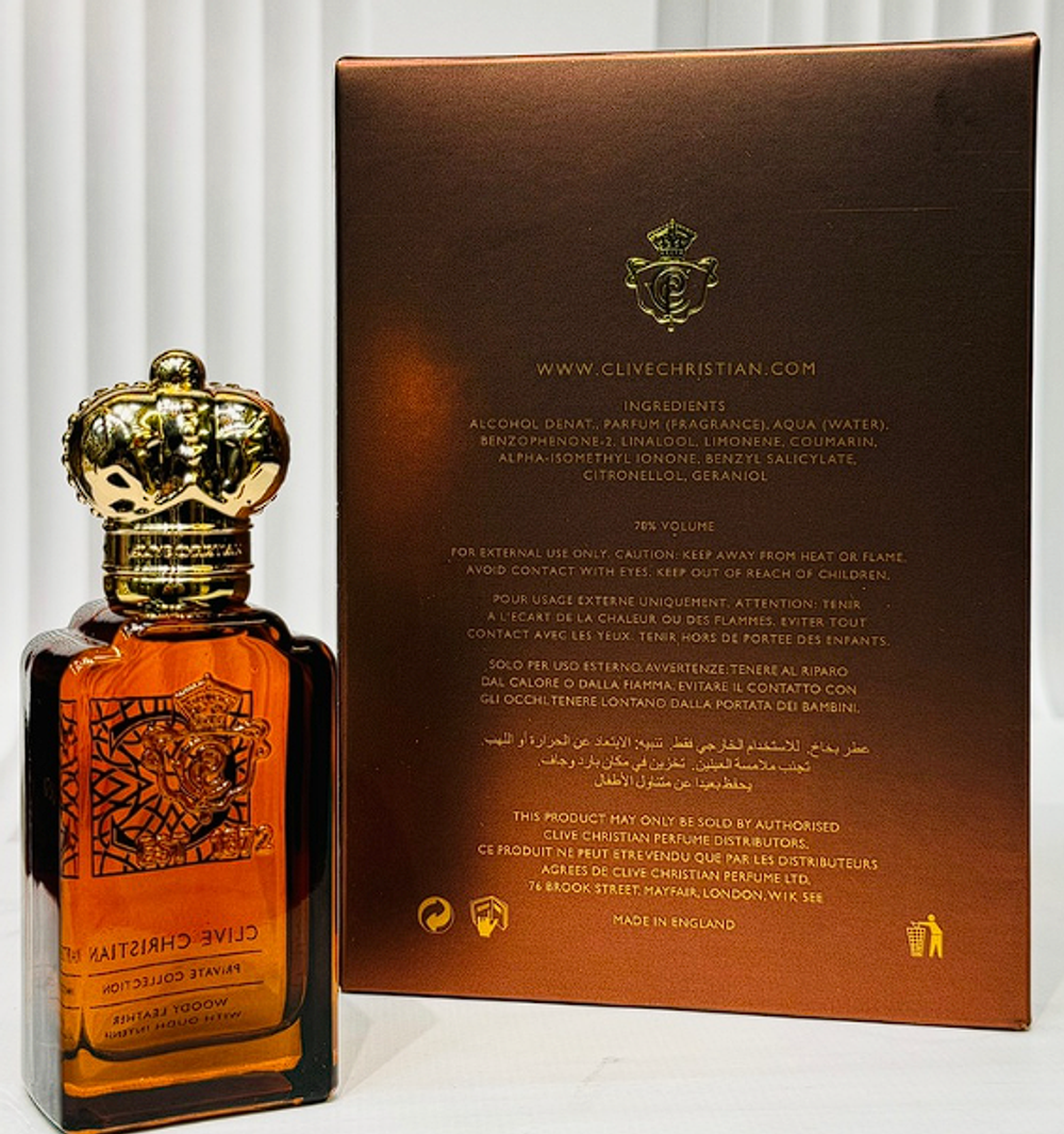 Clive Christian C for Men Woody Leather With Oudh Intense 50 мл (duty free парфюмерия)