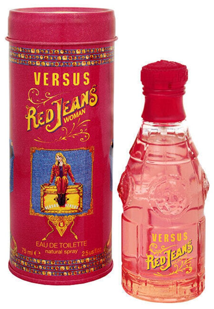 Red Jeans Versace Цветочная фруктовая туалетная вода 75 мл
