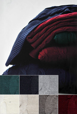 Плед 130х170 Glen от Ballantyne белый Португалия