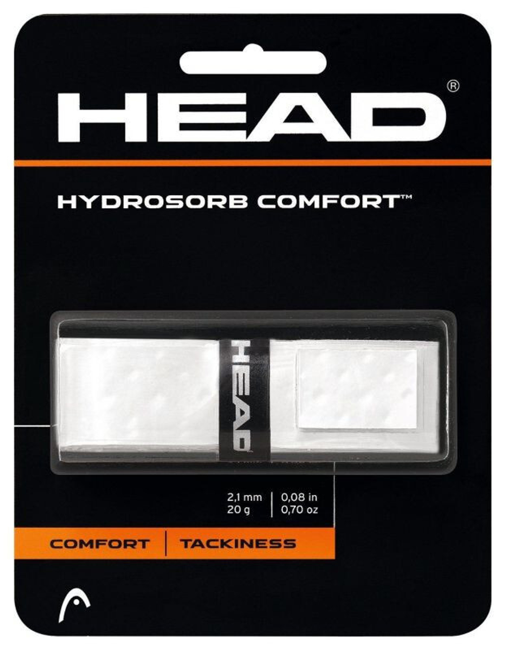 Теннисные намотки базовые Head Hydrosorb Comfort 1P - белый