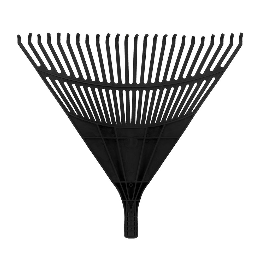 61708 Грабли веерные пластиковые без черенка // 600 мм // 24 плоских зуба // Сибртех