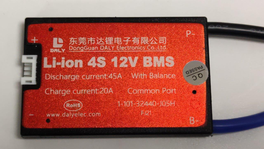 Плата контроля BMS Li-ion 4S 12V 45A
