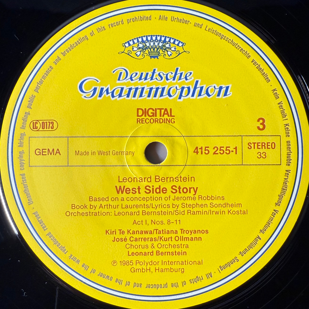 Leonard Bernstein - West Side Story 2LP (Германия 1985г.)