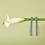 Серьги с Изумрудами и Бриллиантами, E0226-0/1