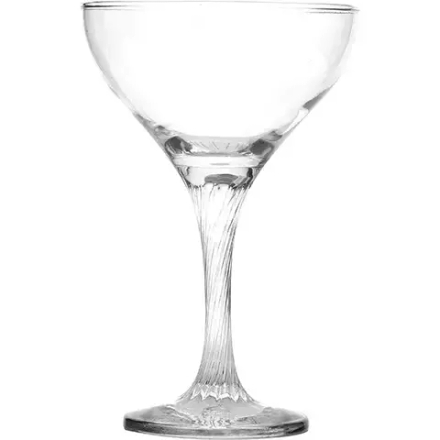 Шампанское-блюдце «Твист» стекло 280мл D=10,5,H=16см прозр