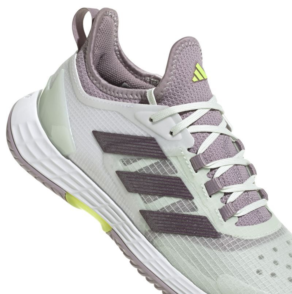 Женские Кроссовки теннисные Adidas Adizero Ubersonic 4.1 - cloud white/aurora met. S24/crystal jade S2