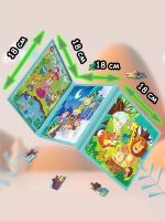 Книга пазл магнитный 3 в 1 для детей малышей 3 4 5 лет