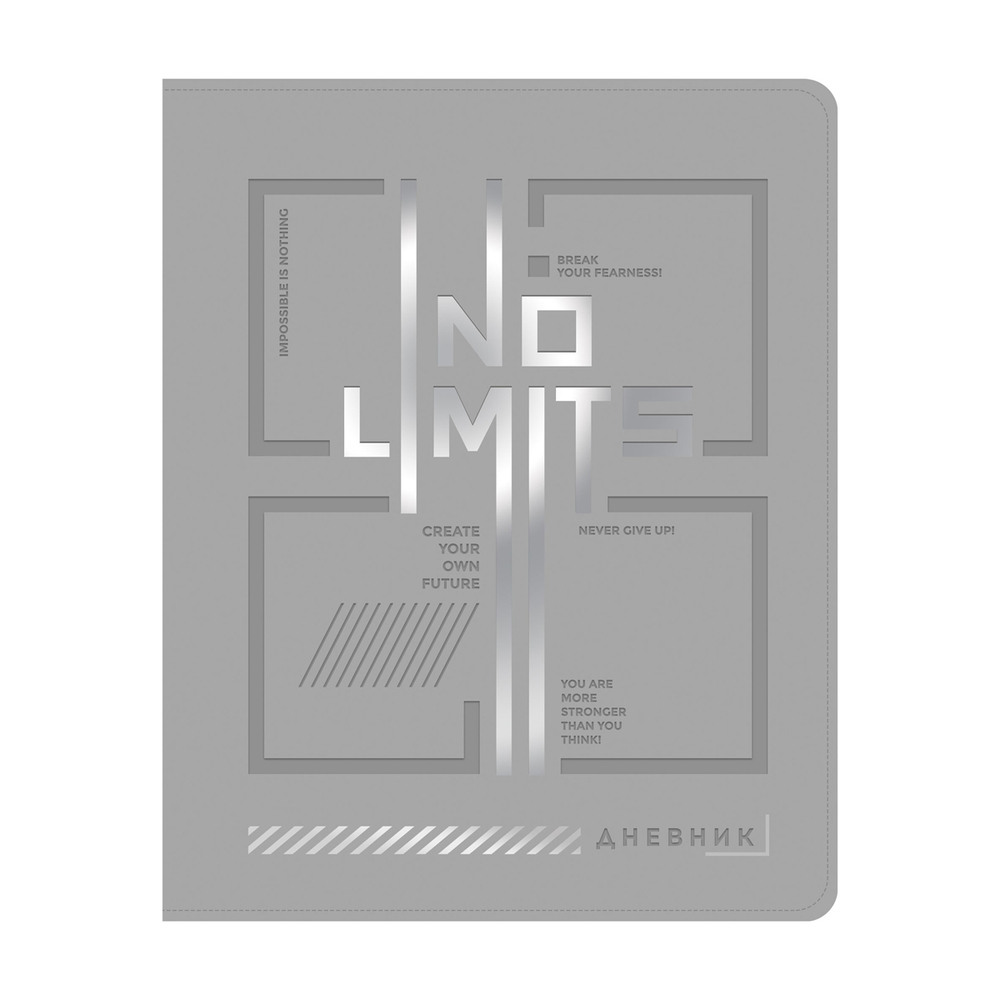 Дневник 1-11 кл. 48л. ЛАЙТ ArtSpace "No lmits", иск. кожа, тиснение фольгой, ляссе