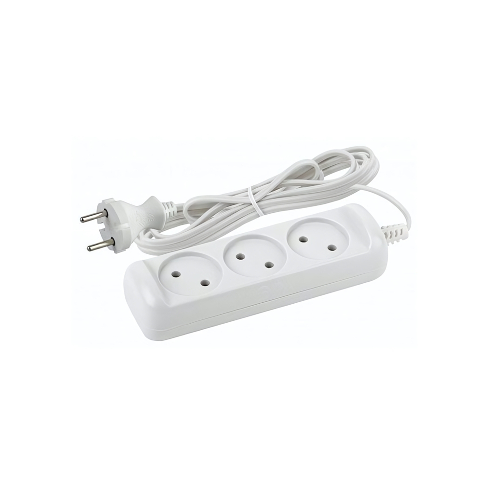 Удлинитель 3гнезда 1.5м с заземлением ПВС 2200Вт 3x0.75мм² Эра (5/20)