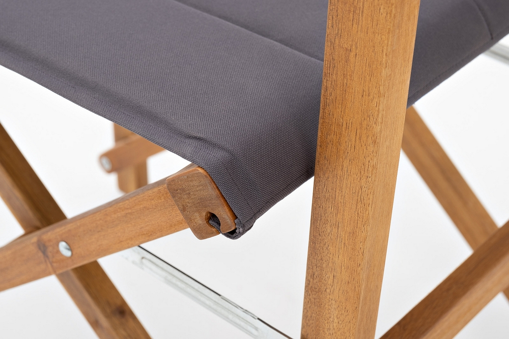 Стул из акации DIRECTOR темно-серый