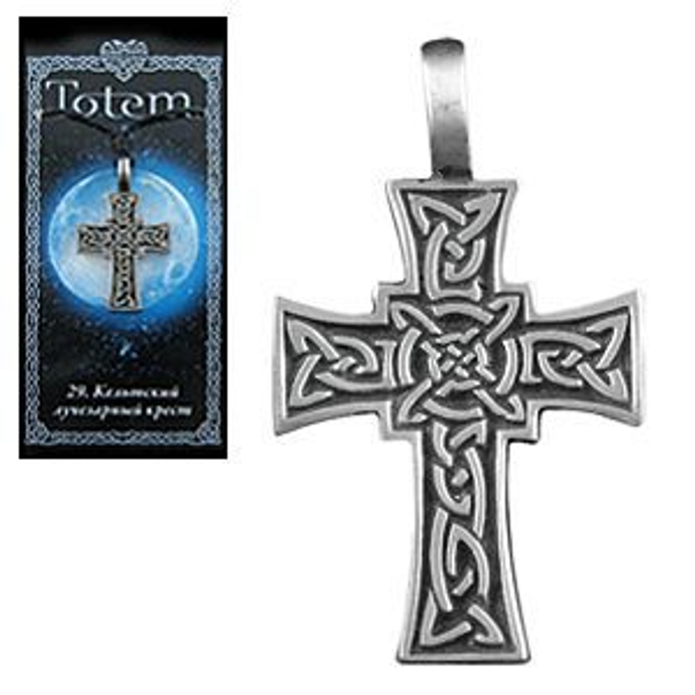 Амулет Totem № 29 Кельтский лучезарный крест, английское олово