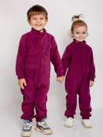 Комбинезон д/девочки флис "Льдинка-8" К-85/8 р.98, Тёмно-бордовый (Ивашка)