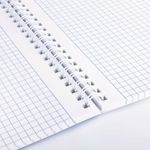 Тетрадь А4, 96 л., BRAUBERG, гребень, клетка, матовая ламинация, "Пастель_3" (микс в спайке), 405320