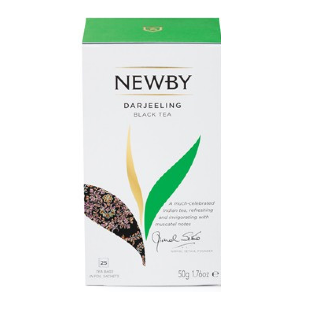 Чай черный в пакетиках Newby Darjeeling, 25 пак
