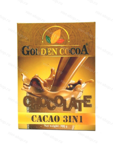 Какао-порошок Hucafood, 3 в 1, 300 гр.