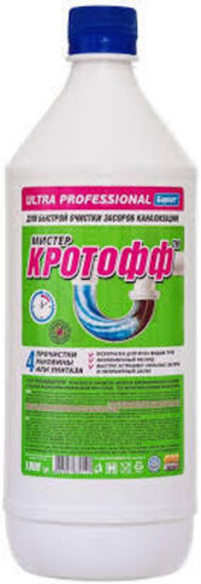 Средство для прочистки канализ.труб 1л Мистер КРОТОФФ