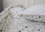 Комплект постельного белья «Домики» (кант, сатин)