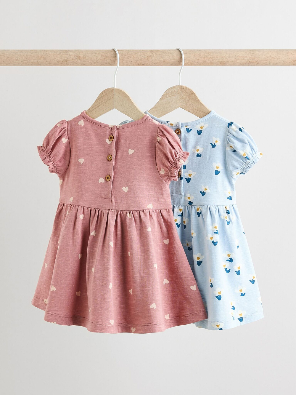 Платье для девочки Next AC0-594, 2 шт., Розовый, Голубой