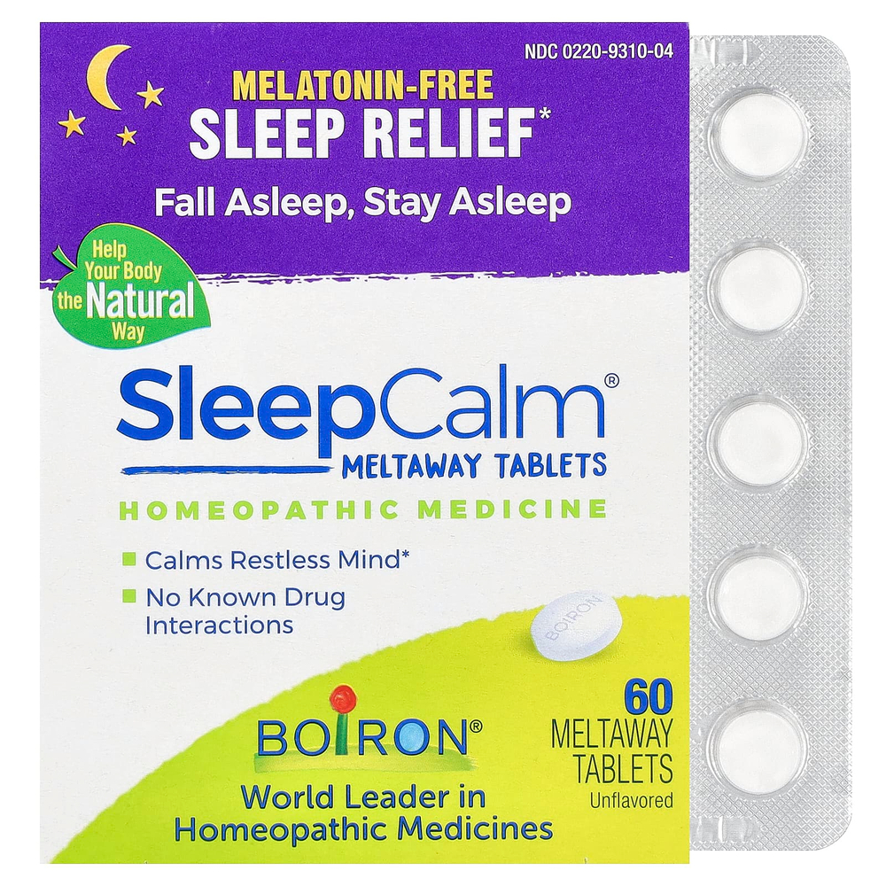 Boiron, SleepCalm®, без добавок, 60 таблеток для рассасывания