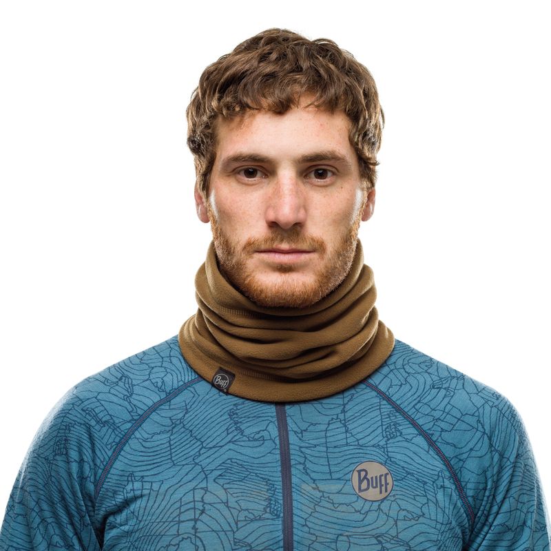 Шарф-труба флисовый Buff Neckwarmer Polar Solid Tundra Khaki Фото 2