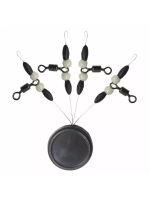 Стопор силиконовый с вертлюжком ST-5016-1L, 4 штуки